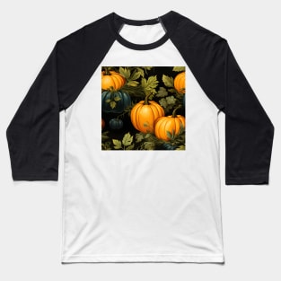 Pumpkin Pattern 1 Baseball T-Shirt